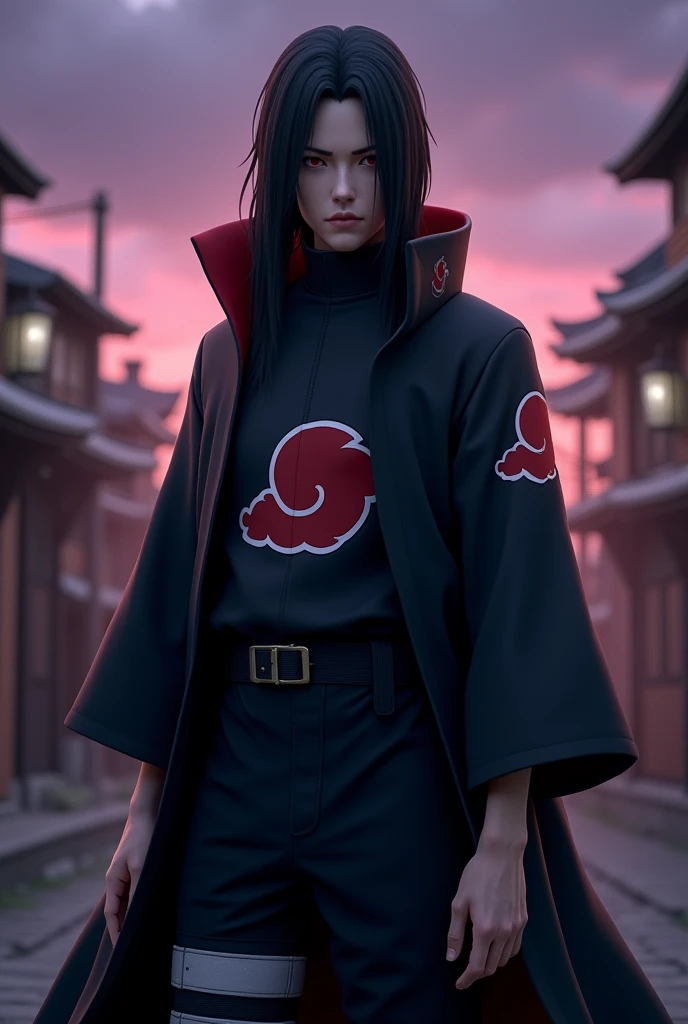 Itachi Uchiha Full Body 3D Model, from head to toe, with uniform