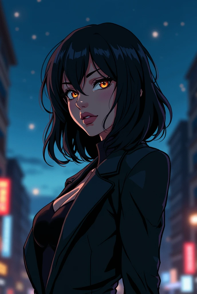 Makima, Chainsaw man, makima chainsaw man, 1girl, 8k, best details, detailed eyes, detailed lips, intense gaze, anime,
