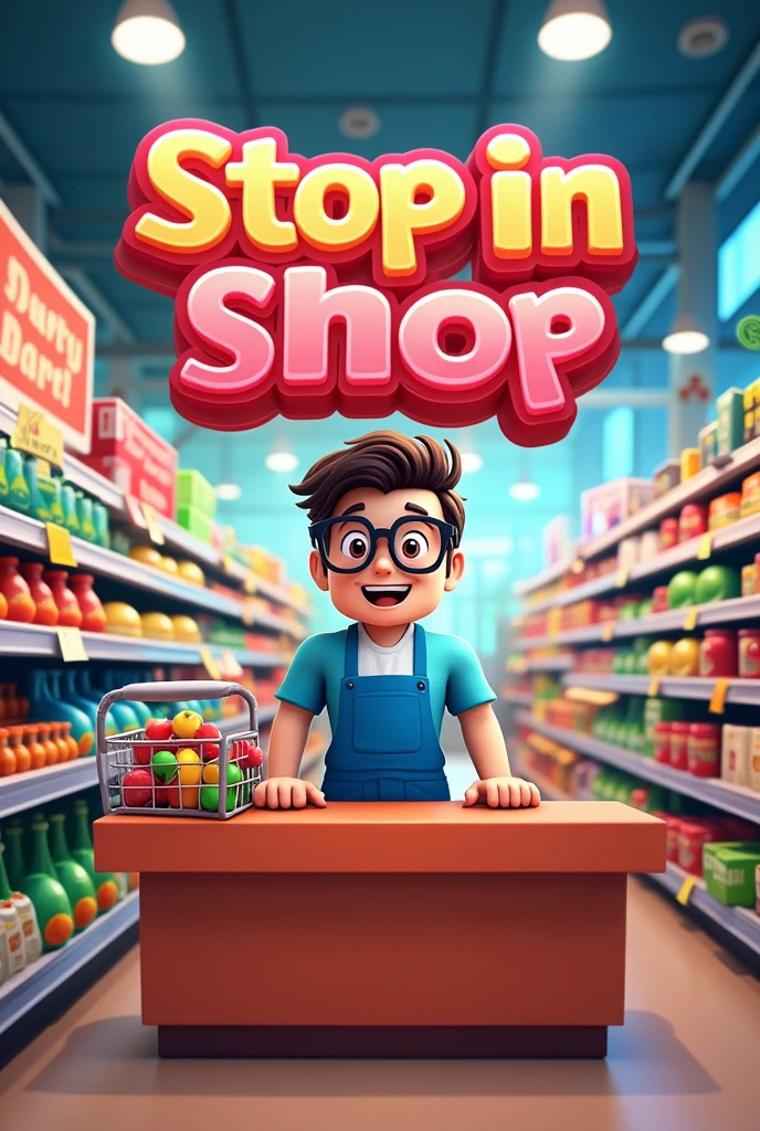 Stop in shop logo on Roblox supermarket