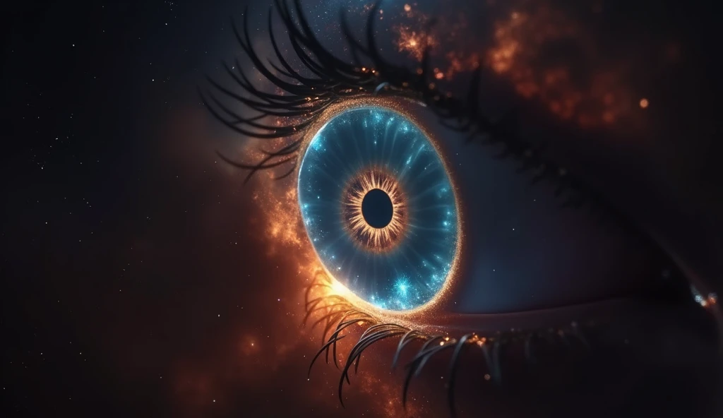 a close-up of a human eye in the sky with a bright blue ring, the eye of god, The Eye of the Universe, the eye of god rah, Hubble photography, beautiful nebula is born, cosmic colorful last moongate, space photography, Nebula explosion, Hubble telescope images, nasa space photography, luminous nebula, Epic Cosmos, cosmic nebula, Hubble