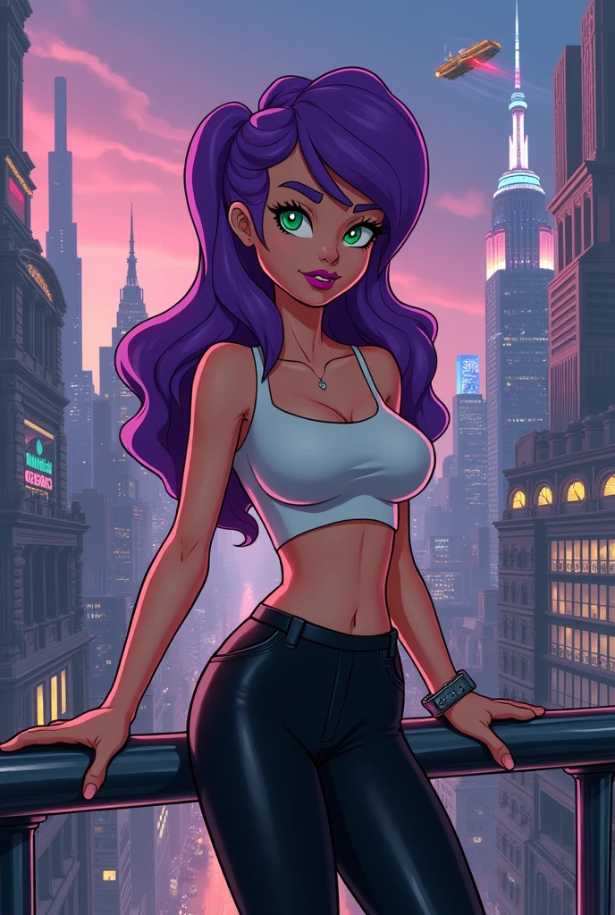 Leela from Futurama, but humba realistic
