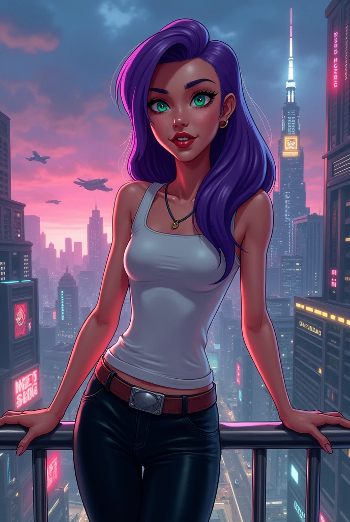 Leela from Futurama, but humba realistic
