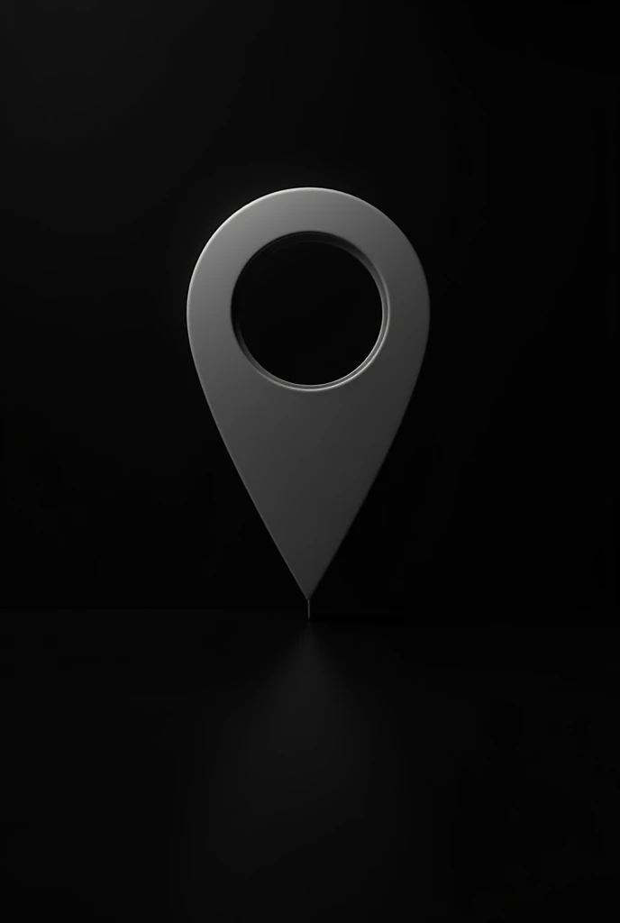 Make me an image to put in my Instagram highlights with a black background with the symbol of a location but the white symbol is without shadows 
