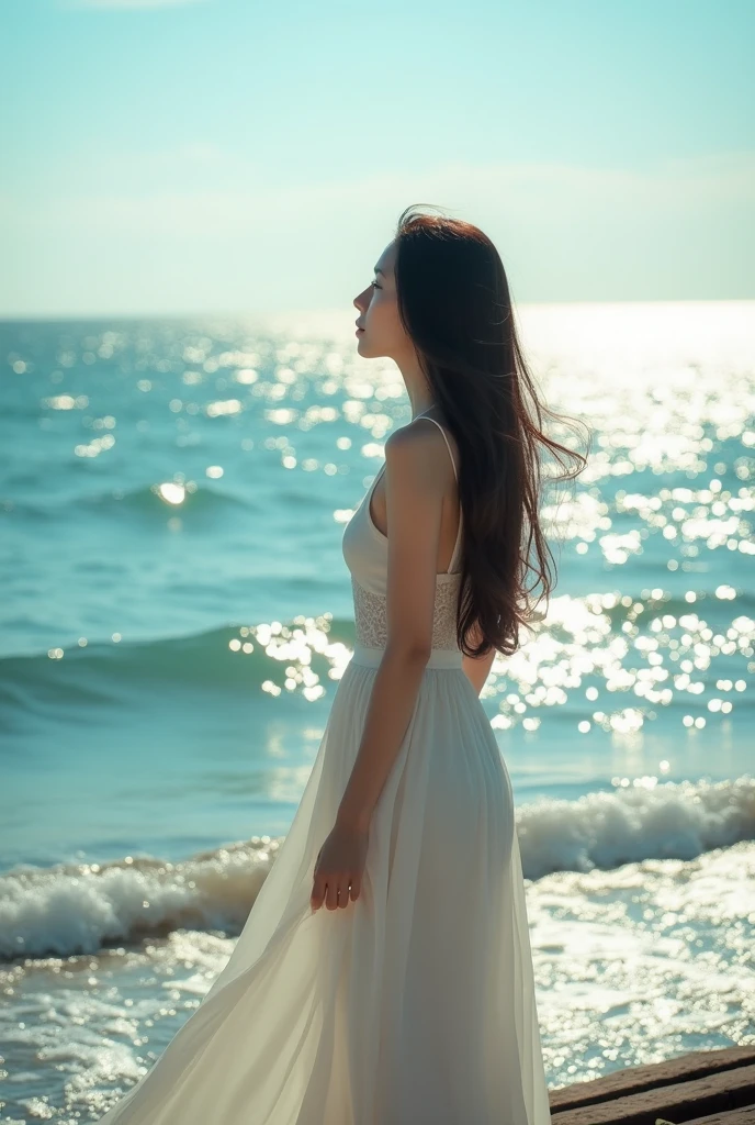 Gentleness,at the seaside,calm,Shimmer,Blues,Trestle,Asian