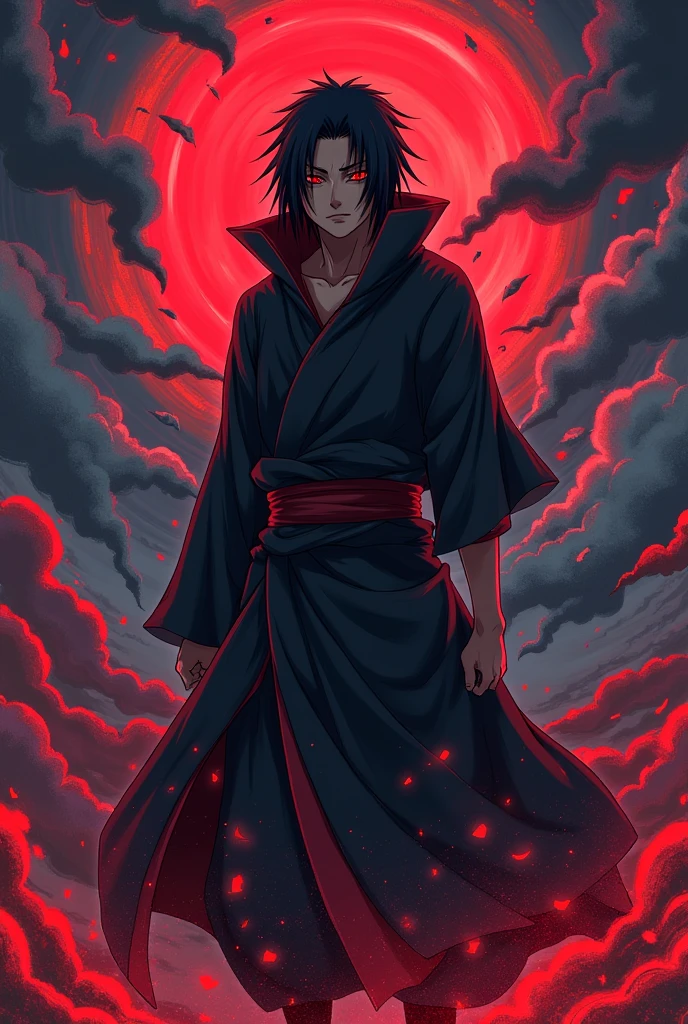 I Want the same thing in coloured manga style. Itachi Uchiha's picture, manga 135, Naruto Shippuden Episode 135.