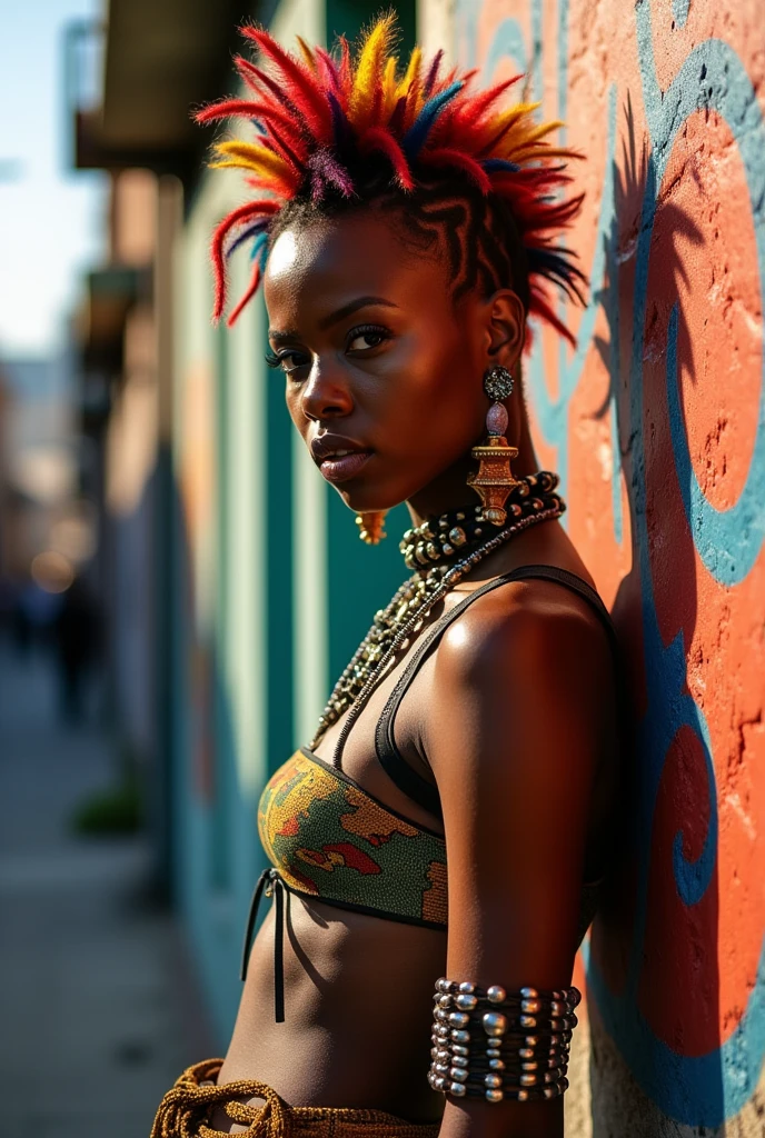 punk african woman