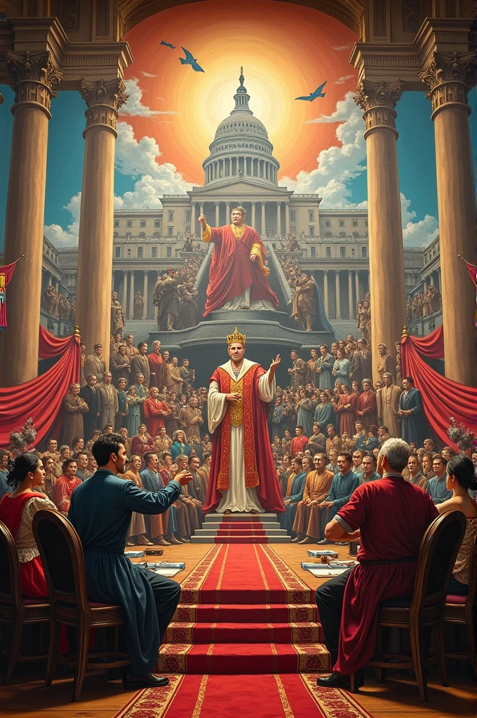 Something that represents the different forms of government
