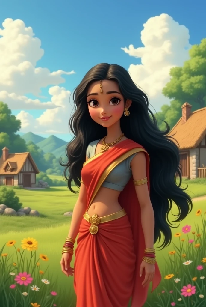 Indian girl village