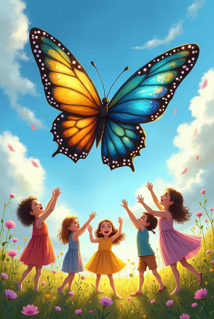 BUTTERFLY WITH CHILDREN