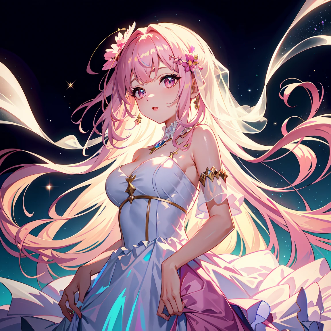 medium breasts,(masterpiece, best quality:1.2), cute,(Woman of) unsurpassed beautyglitter background
Spectacular view
One beautiful girl in a thousand years