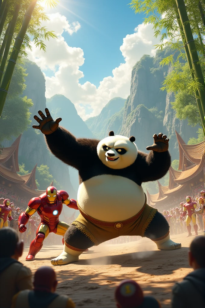 Kung fu panda vs iron man kung fu panda win
