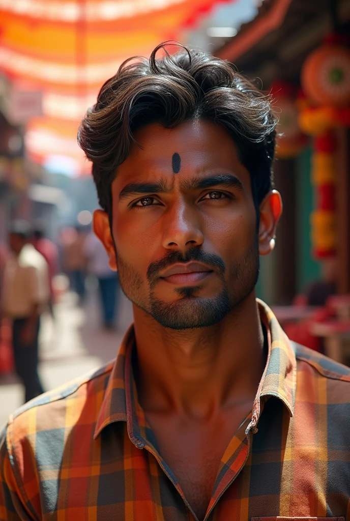 who looks like an Indian with a mole near the forehead between the eyes