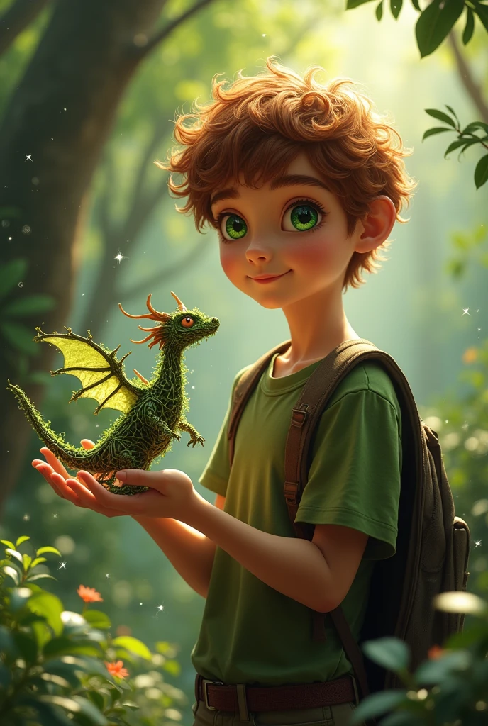 Creates a with a twig dragon details and magic