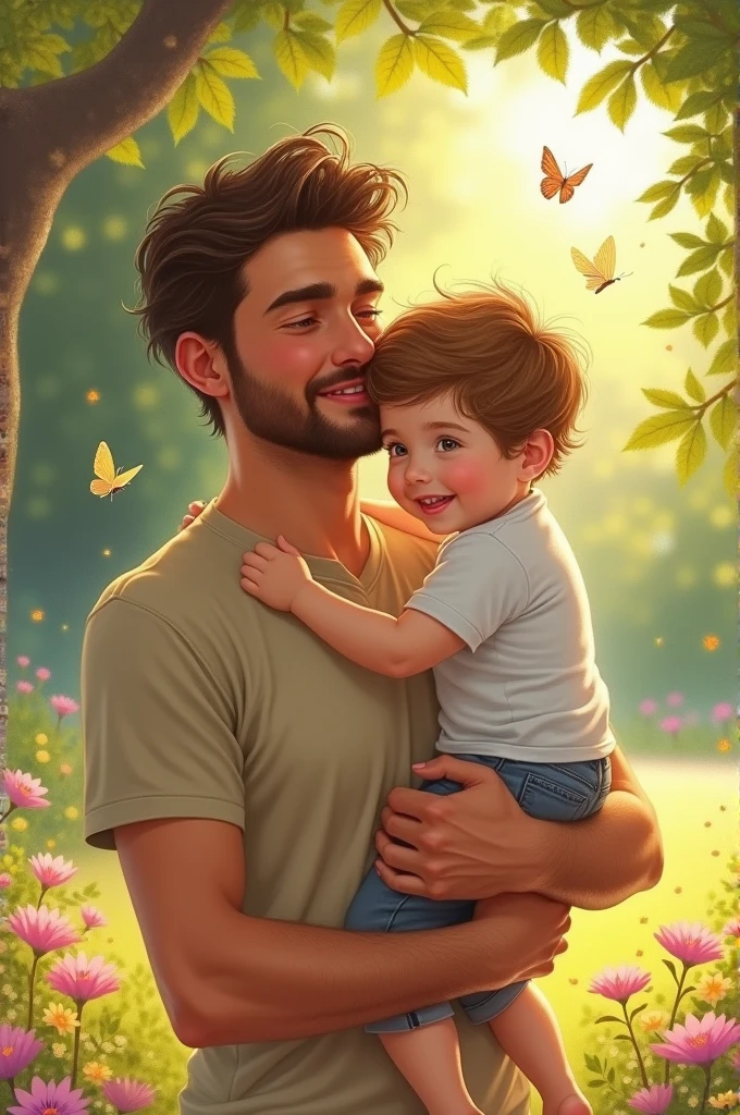 My father with me
