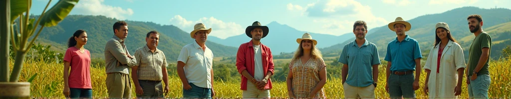 I created a banner with real people in 8k with professions like: teachers and educators, farmer, chef, cattle rancher, doctor, janitor, Trader, Healthcare Worker, an image with a background that reflects the reality of northeastern Brazil and current events that show the diversity of professions.