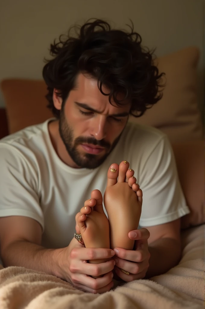 Man has a foot fetish