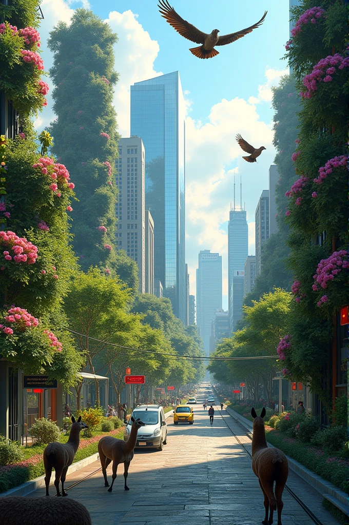 Santiago de Chile with more fauna and technology