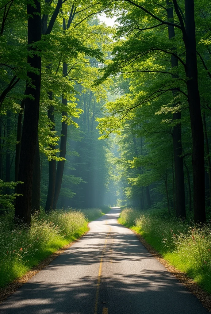 Highway forest no one