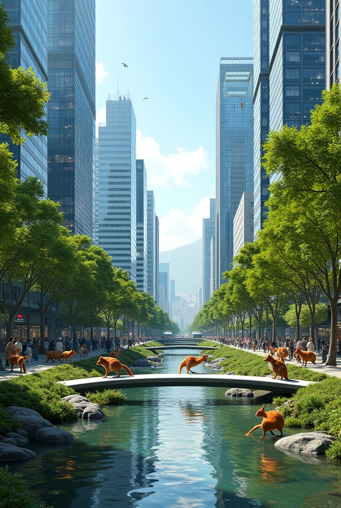 Santiago de Chile with more fauna and technology