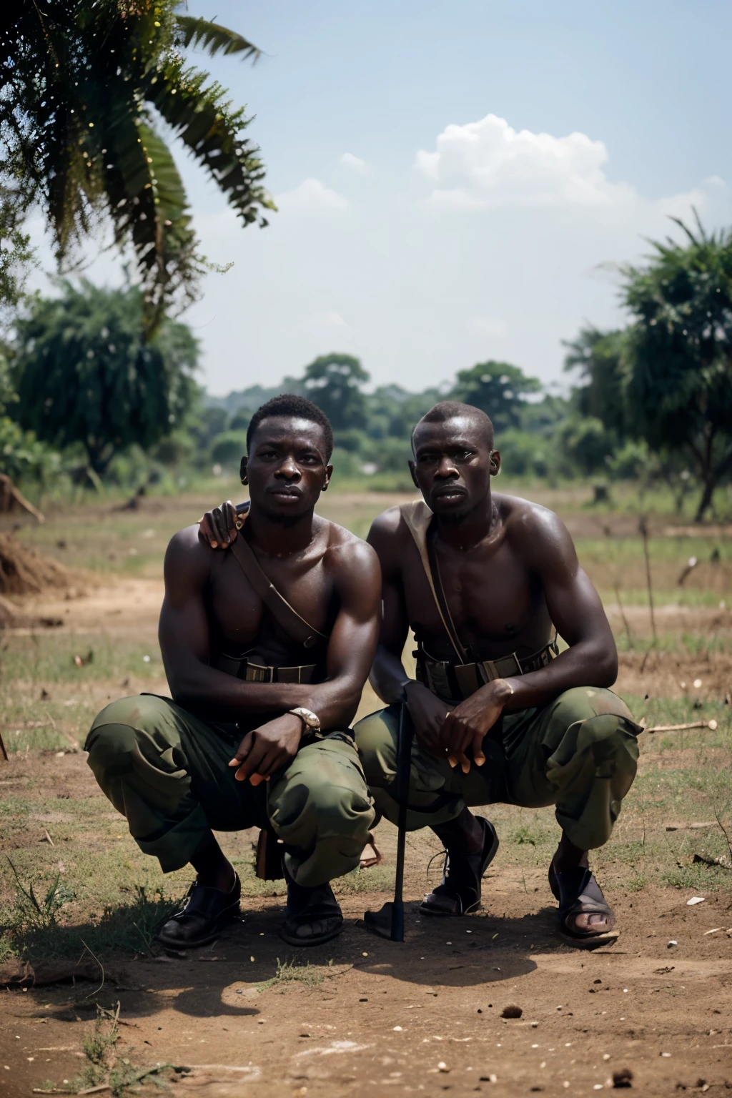 for 66 and 67, they fought the Congo war, with their fingers on the trigger, knee deep in gore. For days and nights they battled the bantu to their knees, they killed to earn a living and to help out the congolese,