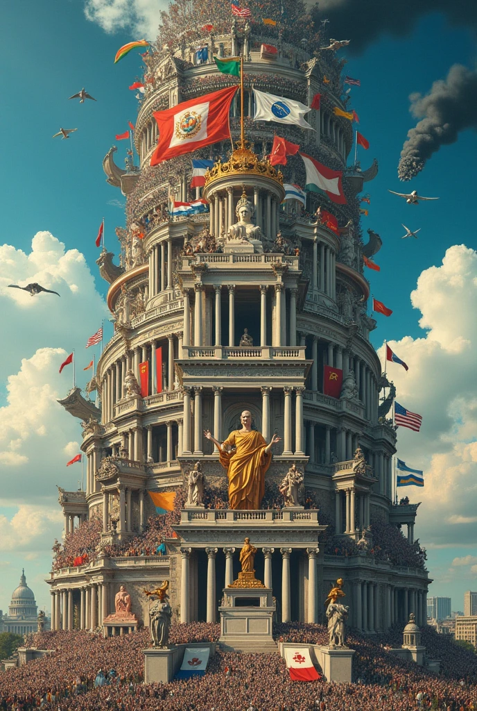 represent the world's forms of government vertically