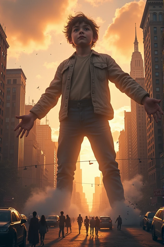 Gaint boy destroy city