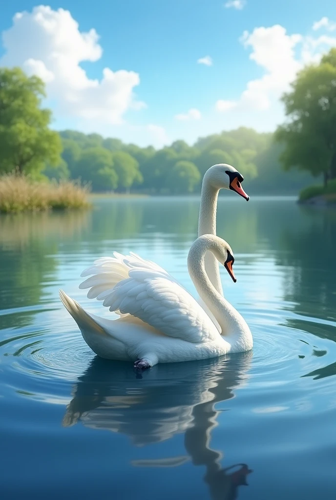Drawing Swan From the side
