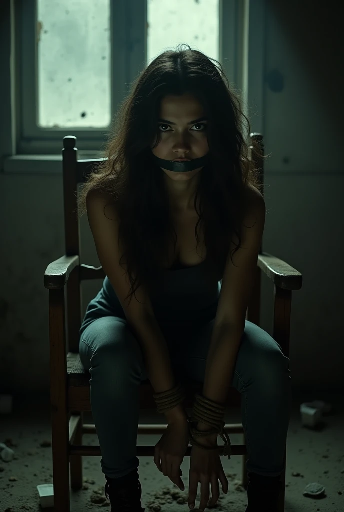 Kriti sanoon tape gag,bound in a chair and kidnapped
