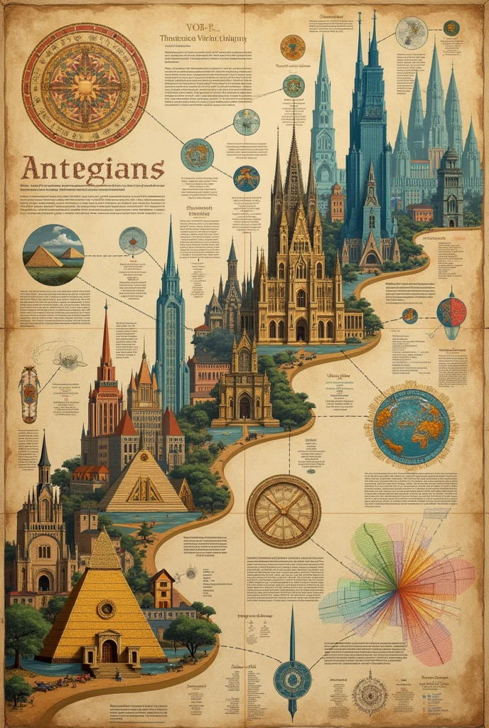 Diagrams that show the evolution of diagrams since antiquity