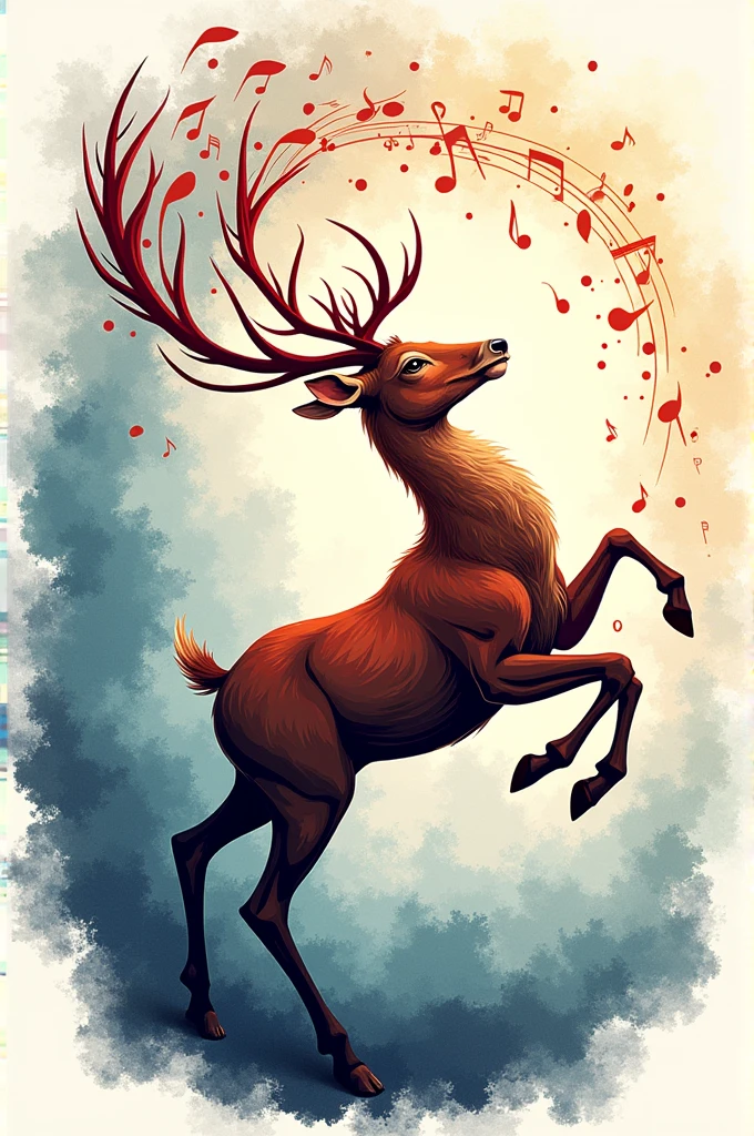 A logo about a deer and the name is related to dance and music in English 