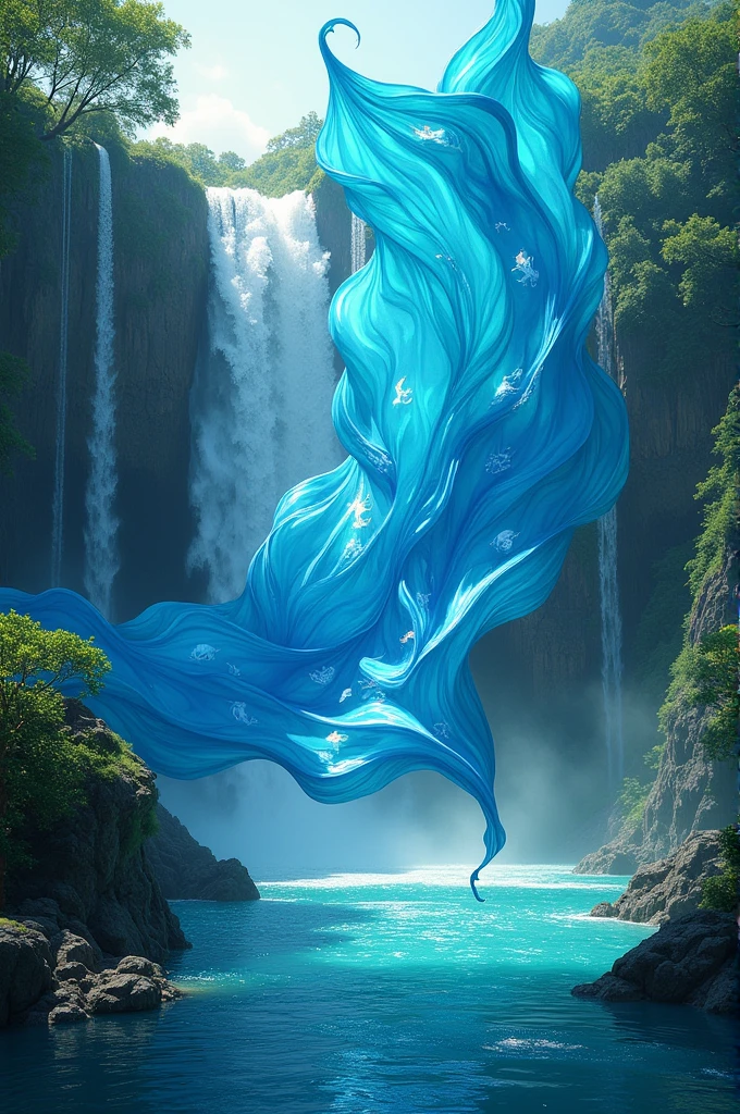 make fineart a water element flag like an avatar
