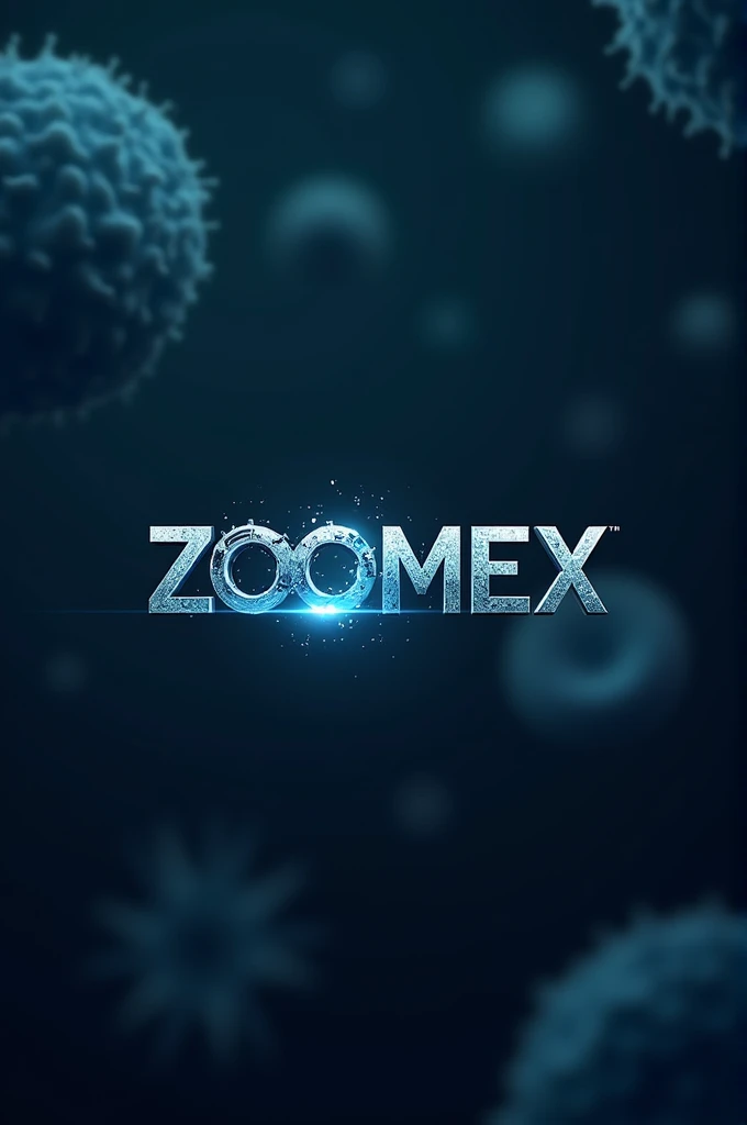 Create a logo text is ZOOMEX 
Convert ex text with microscope 