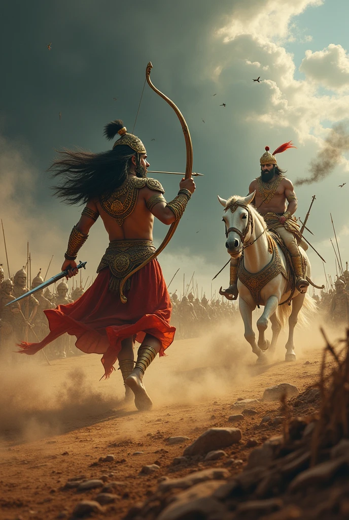 The kurukshetra
war arjuna vs karna