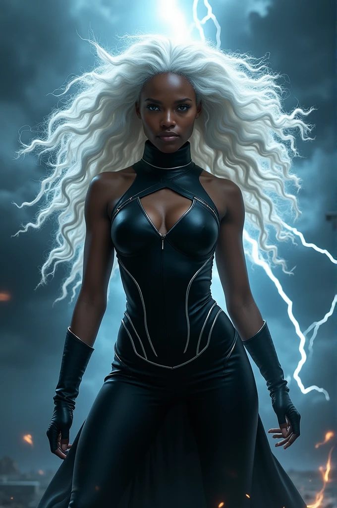 Ororo munroe shooting lightning at a crowd hurting people in New York city