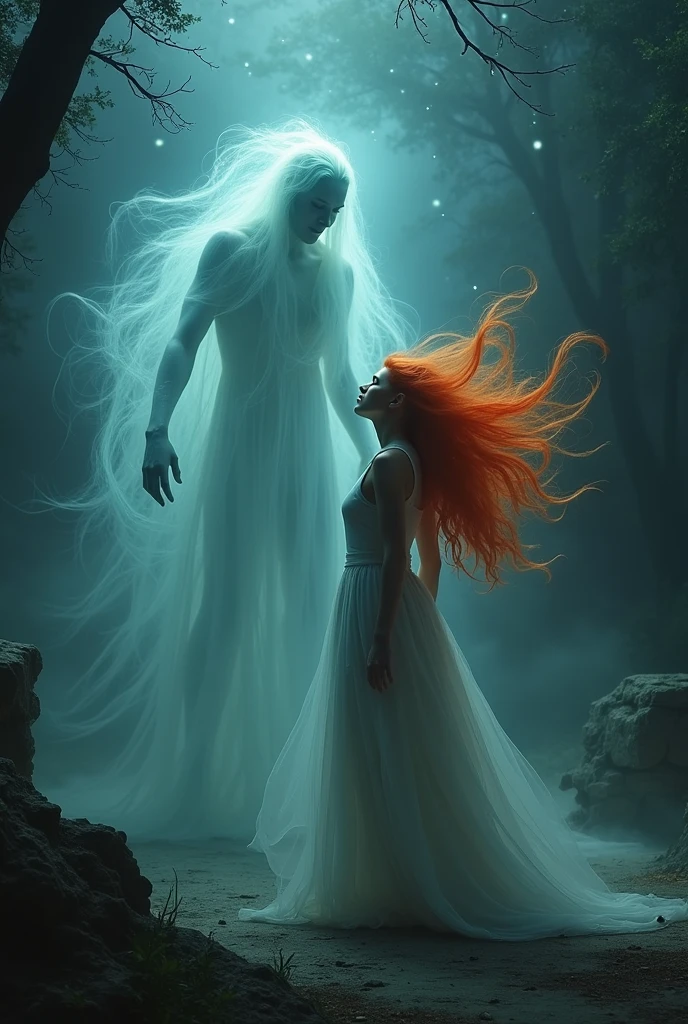 Ghost seeing Hair angry 