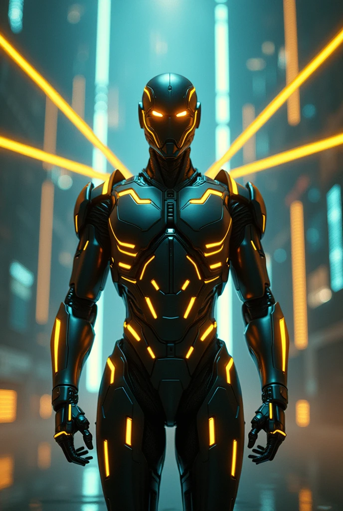 Tron legacy C.L.U with yellow beam make him more like the movie make C.L.U. Exactly from the movie more like the more more like the movie

