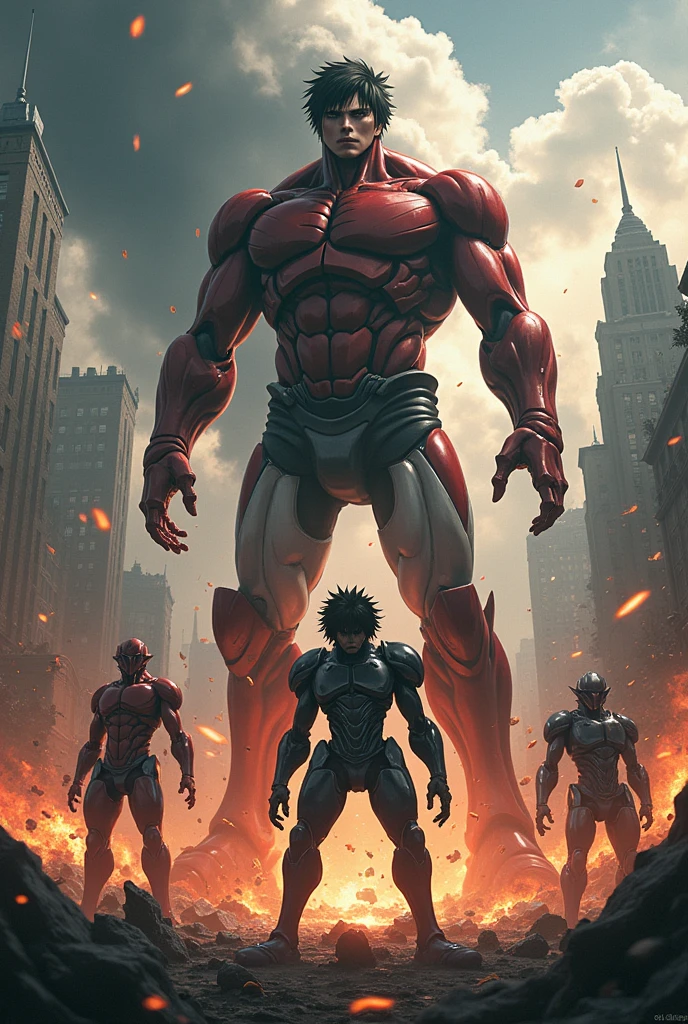 Eren yeager rumbling vs mechas