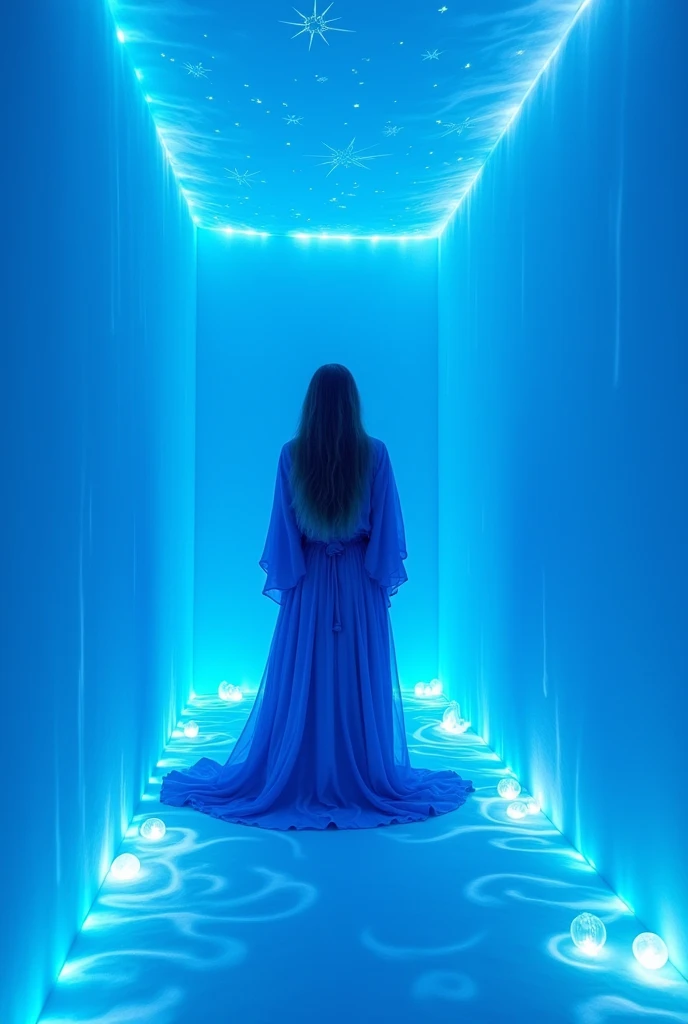 Cenario all blue room