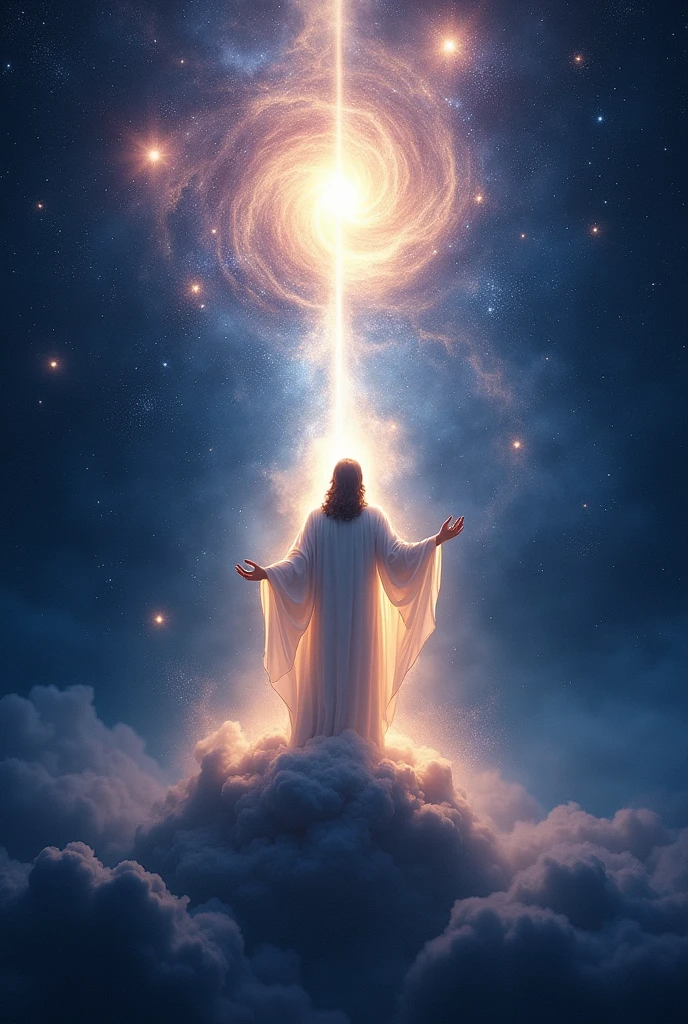  Image consistent with the phrase Just as Ein Sof is the infinite light that transcends all things, Christ is the light that illuminates the cosmos and reveals to us the way to the Father. 