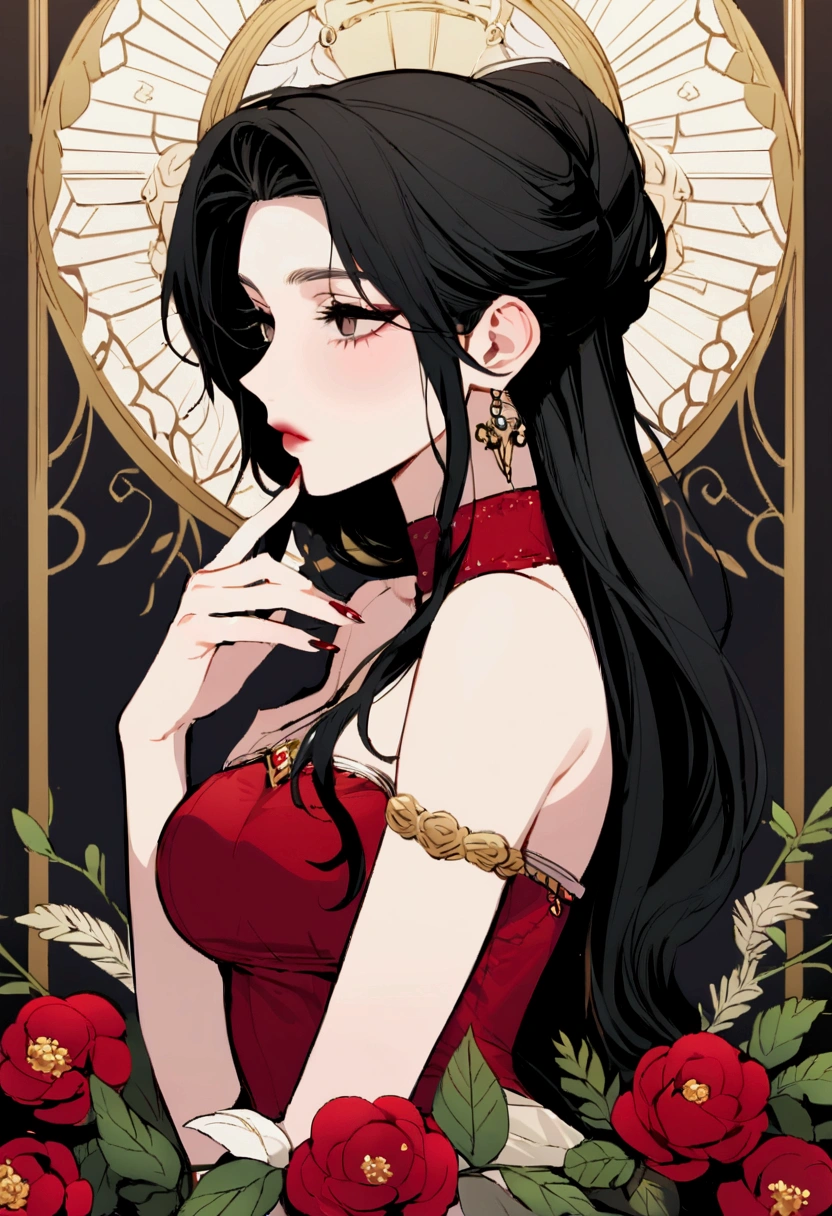 A fat but beautiful young woman ends up falling in love with a handsome demon