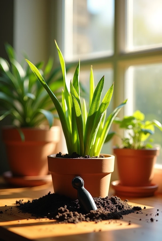 You can create a black condom that is biodegrading in a flower pot with a plant growing in it.