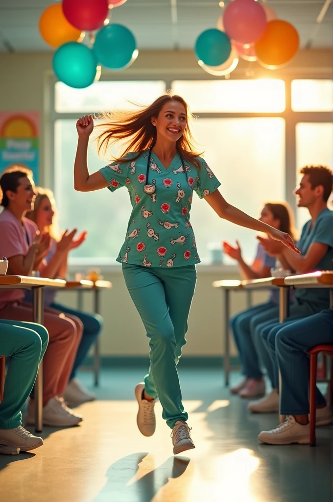 nurse dancing