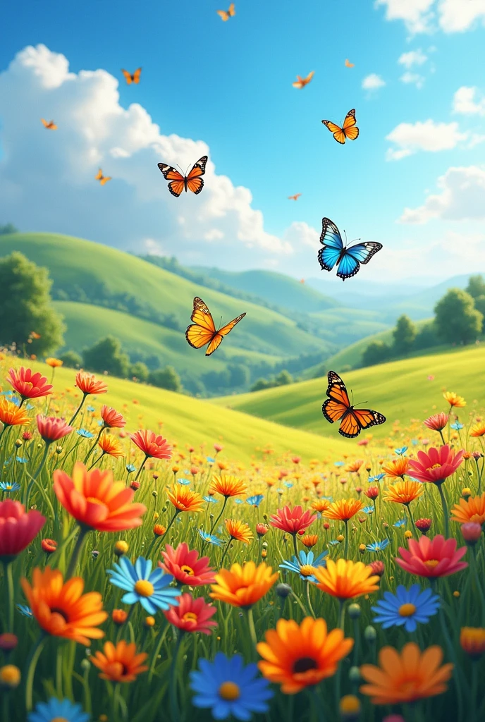 Butterflies landscapes
