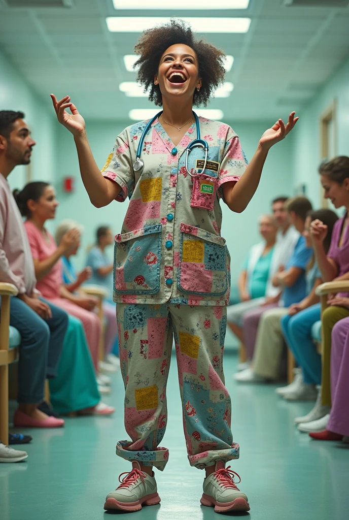 The film's character Anxiety is hilariously dressed as a nurse