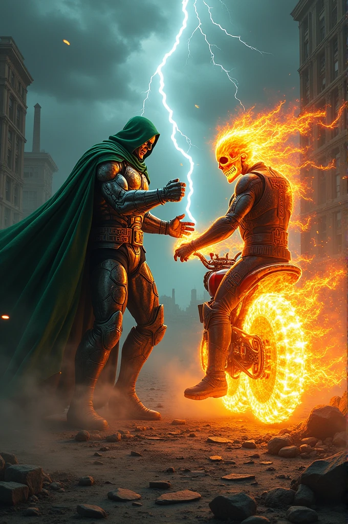 Dr. Doom vs ghost rider 
