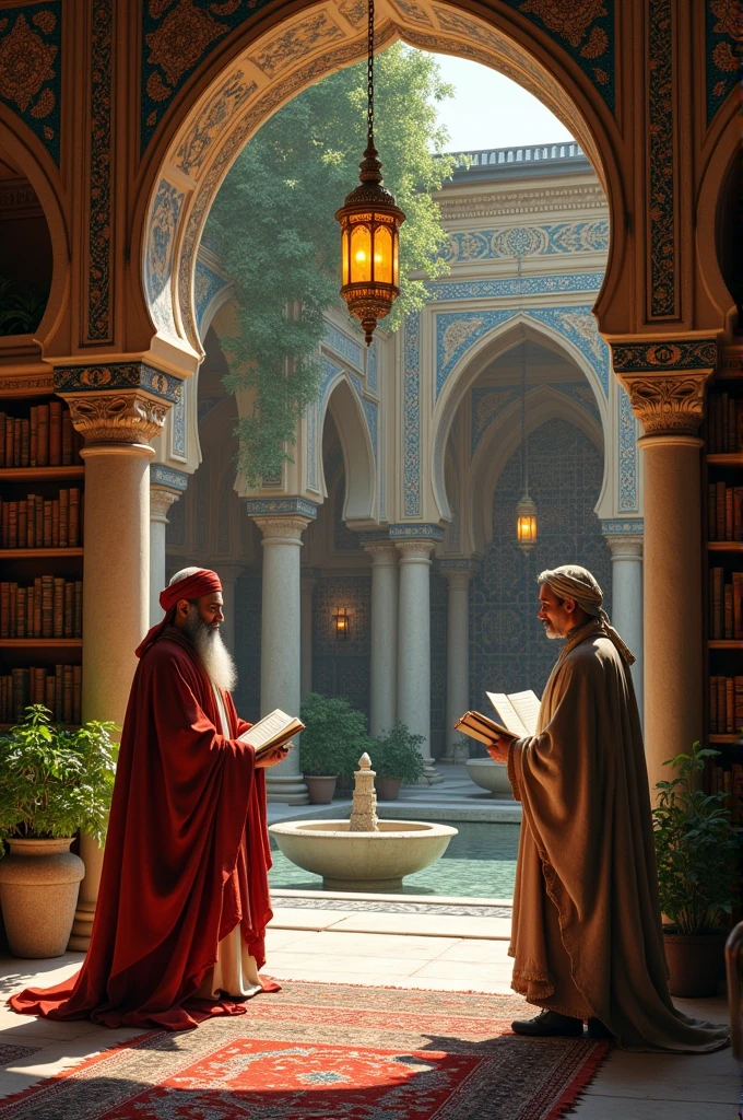 I want you to create an image inspired by the following text: during the Middle Ages, The development of psychology outside Europe was deeply influenced by the philosophical and medical traditions of various civilizations., especially in the Islamic world and in some regions of Asia.