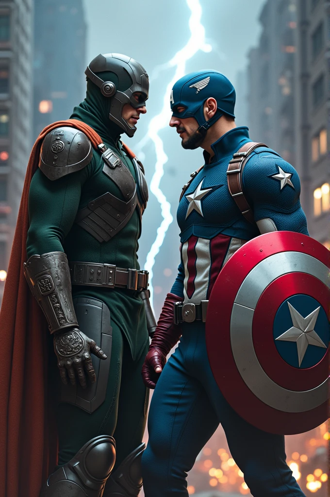 Captain america vs RDJ DR. Doom
