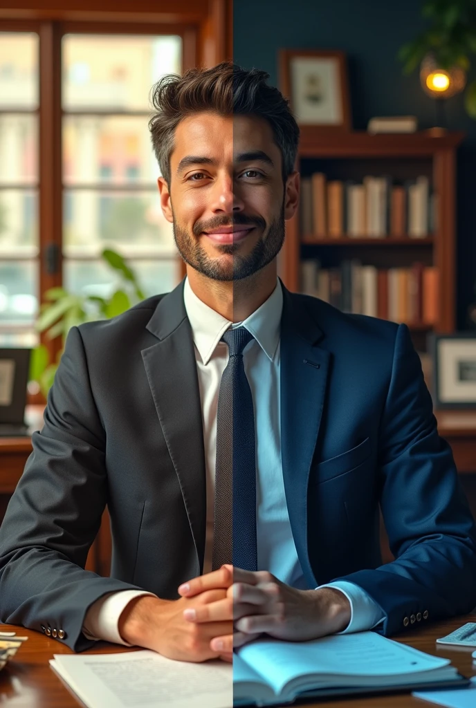 Visual Storytelling with Alumni Success:
- Concept: Feature a split image showing an alumnus in their current successful role (e.g., CEO, entrepreneur) with a "before" shot of them as a student at the MBA college. Use a headline like, "From Classroom to Boardroom."
- Tagline: "Your Success Story Starts Here