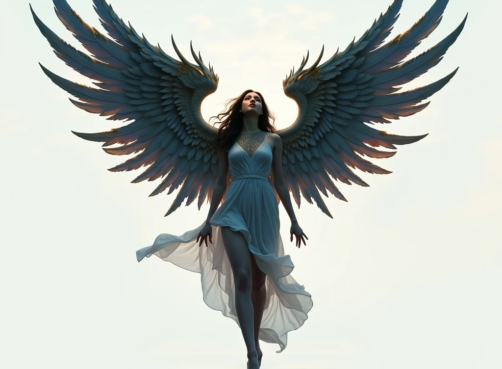 Wings fully visible, make sure the entire span of the wings is included within the frame, with the tips clearly visible.