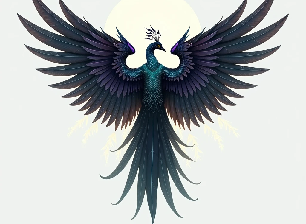 Keep the image composition and style unchanged, but zoom out slightly to ensure the entire wingspan is fully visible, including the tips.